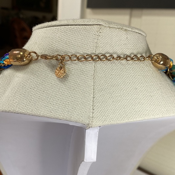 Gorgeous drippy layered artisan style statement necklace - Picture 4 of 5